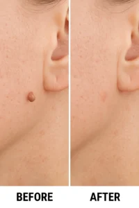 Skin tags removal Lincolnshire before and after