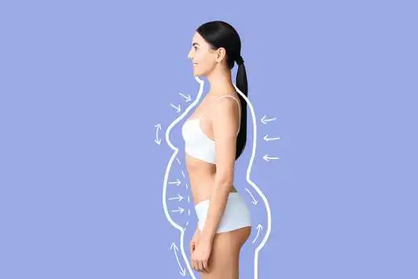 image of woman experiencing fat reduction treatment Lincolnshire