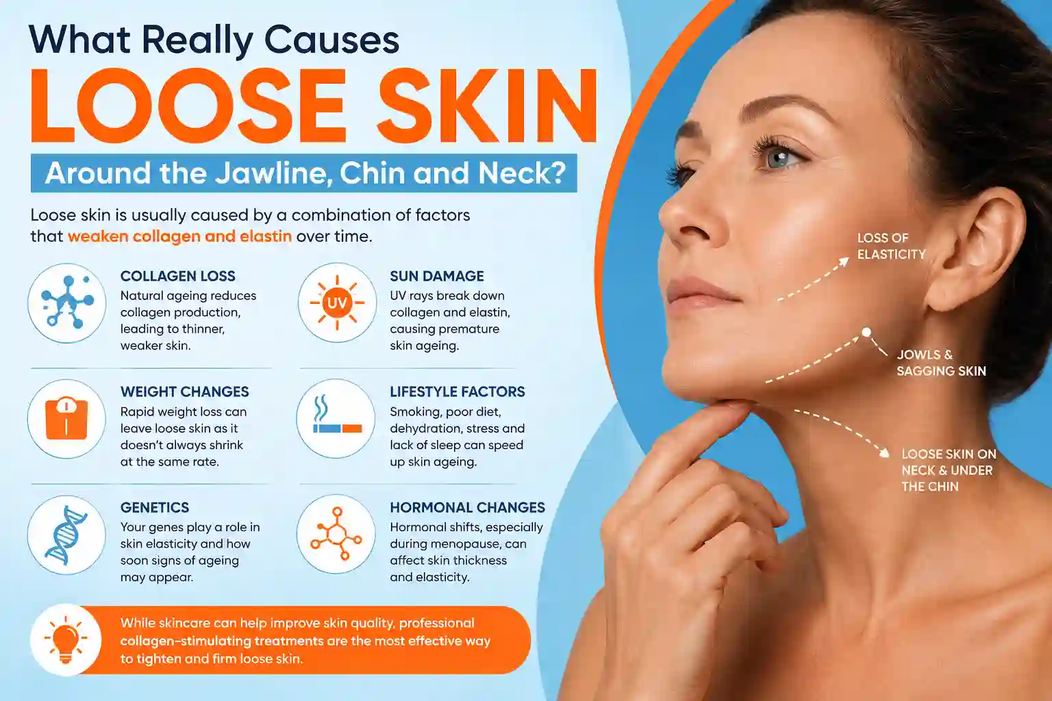 What Really Causes Loose Skin Around the Jawline, Chin and Neck Lincolnshire?